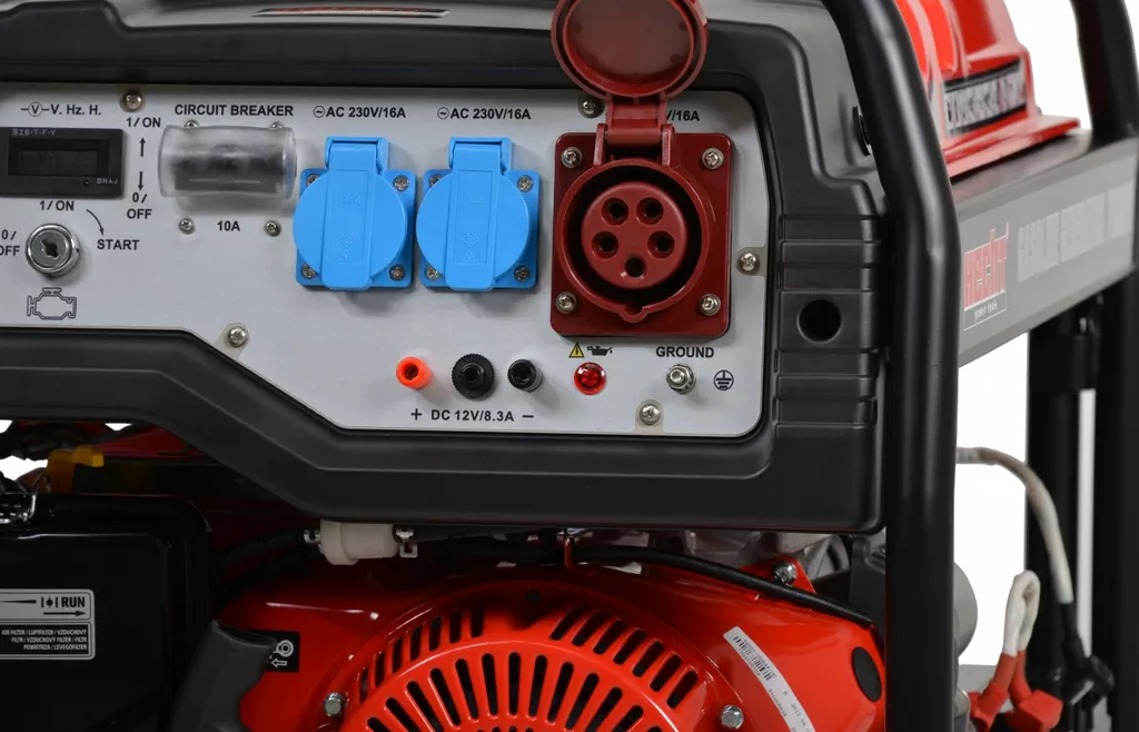 Generator de curent trifazat HECHT GG 8000, 7 kW, AVR, benzina, pornire electrica [10]