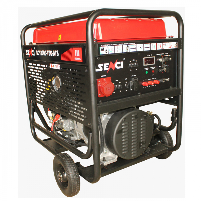 Generator de curent trifazat Senci SC-18000TE-ATS, 17 kW, AVR, benzina, pornire electrica, automatizare [2]