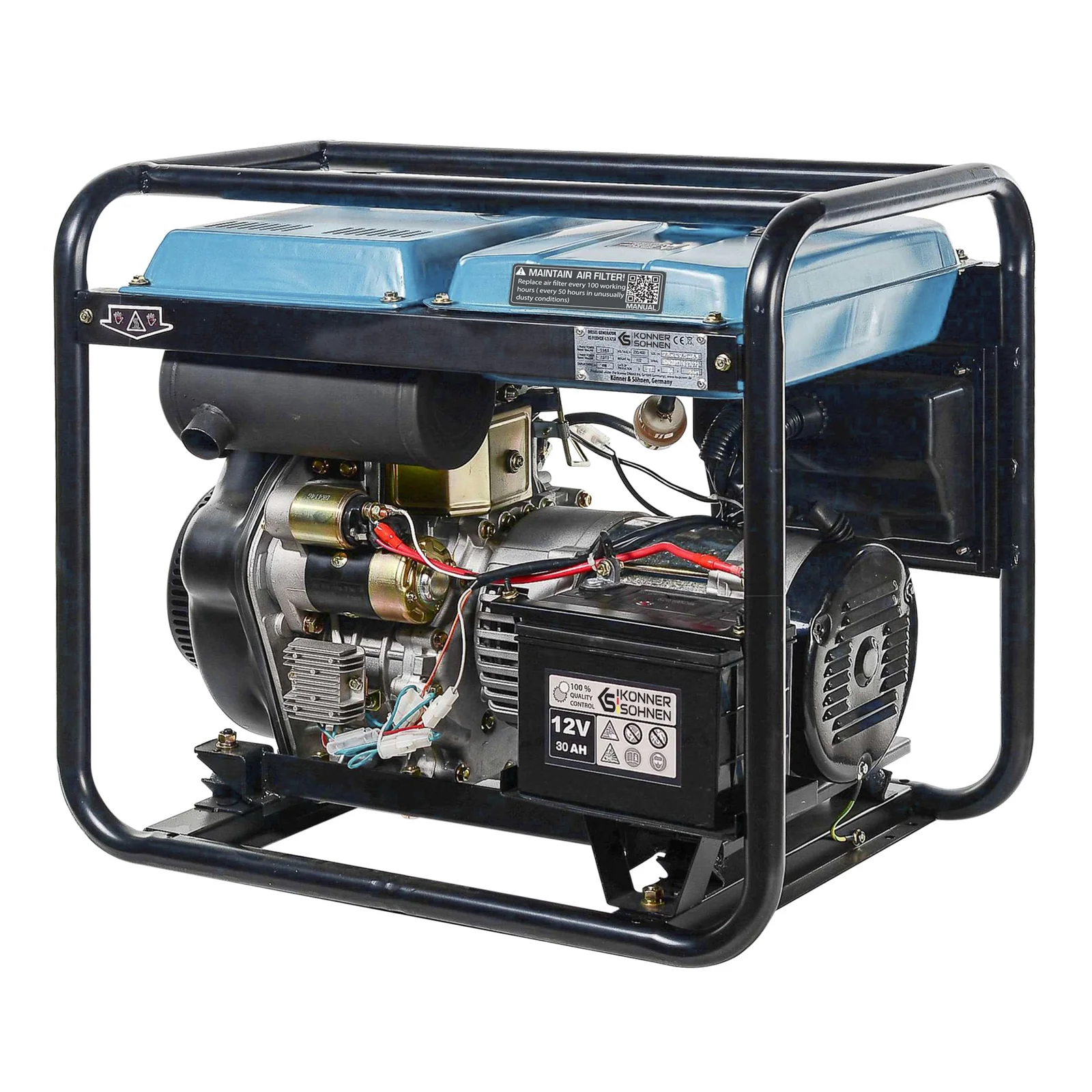 Generator diesel Konner & Sohnen KS 6100HDE (EURO V), 5.5 kW, monofazat, AVR, pornire electrica [5]