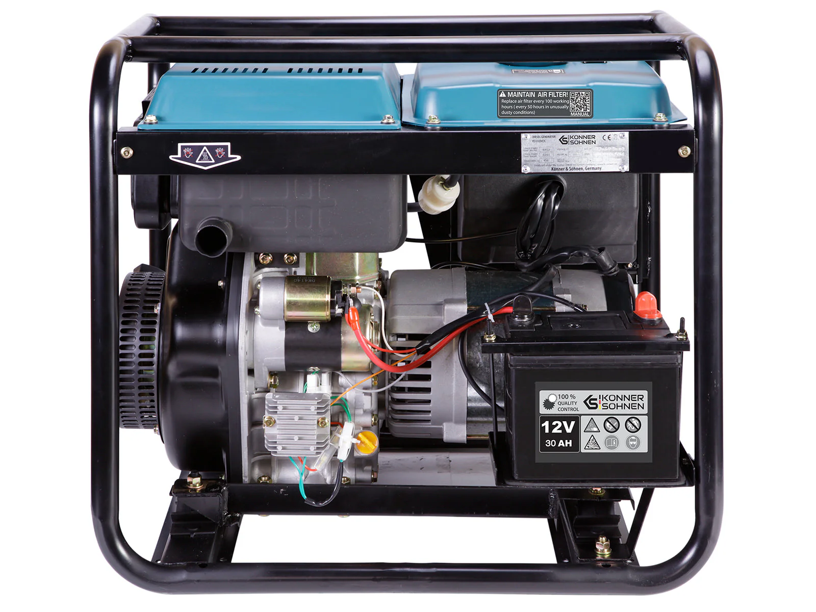 Generator diesel Konner & Sohnen KS 8100HDE-1/3 ATSR (EURO V), 5.5 kW (230V), 6.5 kW (400), AVR, pornire electrica [6]
