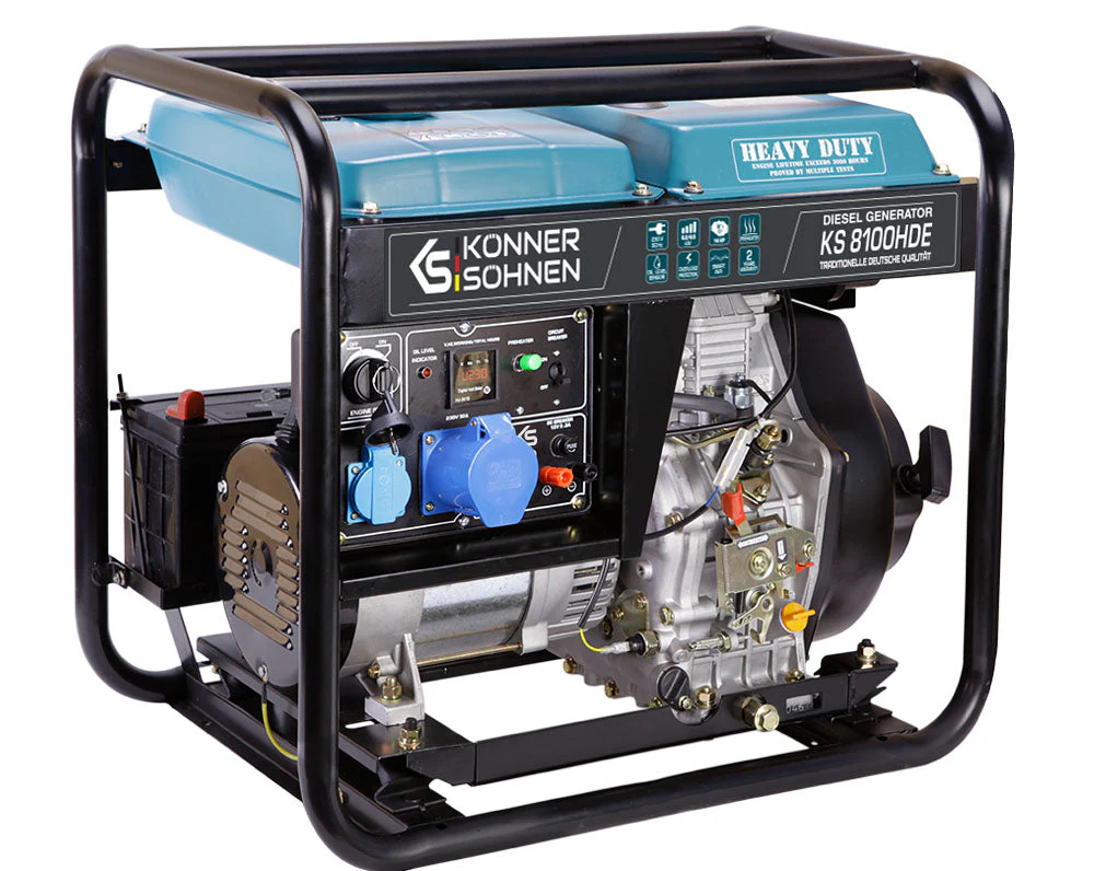 Generator diesel Konner & Sohnen KS 8100HDE (EURO V), 6.5 kW, monofazat, AVR, pornire electrica [2]