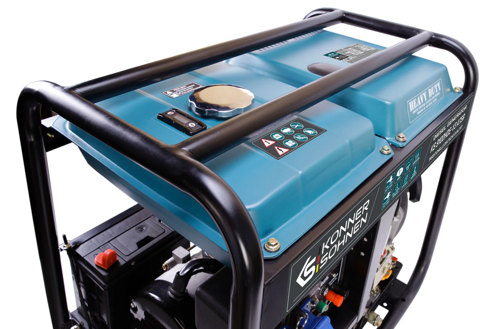 Generator diesel Konner & Sohnen KS 9100HDE-1/3 ATSR (EURO V), 6.5 kW (230V), 7.5 kW (400V), AVR, pornire electrica [6]