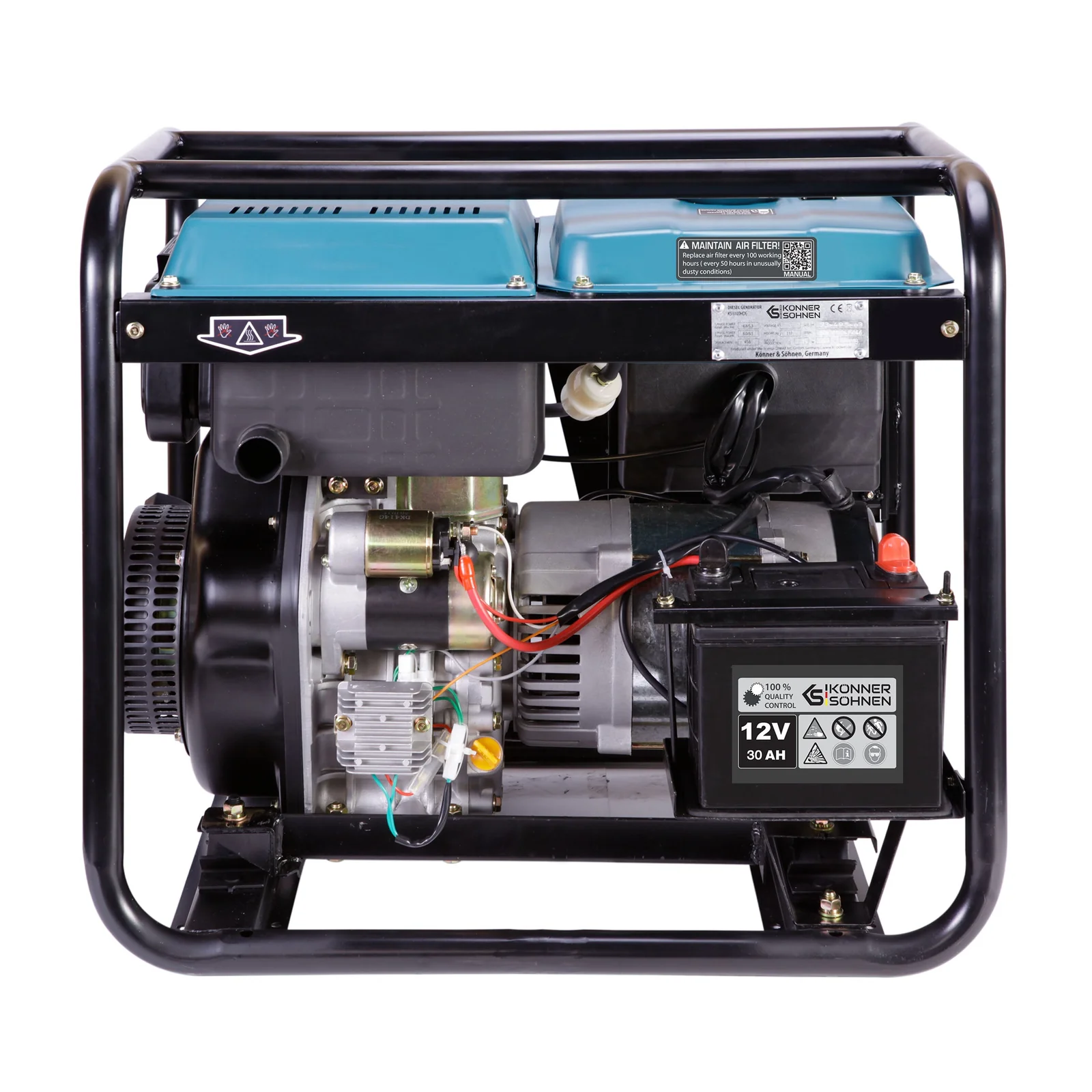 Generator diesel Konner & Sohnen KS 9100HDE-1/3 ATSR (EURO V), 6.5 kW (230V), 7.5 kW (400V), AVR, pornire electrica [4]