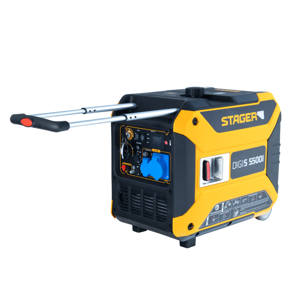 Generator digital invertor insonorizat Stager DigiS 5500i, 5.5 kW, monofazat, benzina, pornire electrica, solar, ATS optional [4]