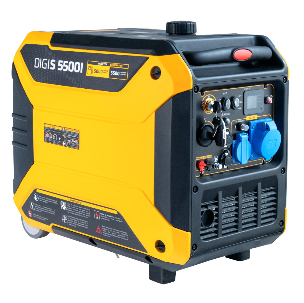 Generator digital invertor insonorizat Stager DigiS 5500i, 5.5 kW, monofazat, benzina, pornire electrica, solar, ATS optional [3]