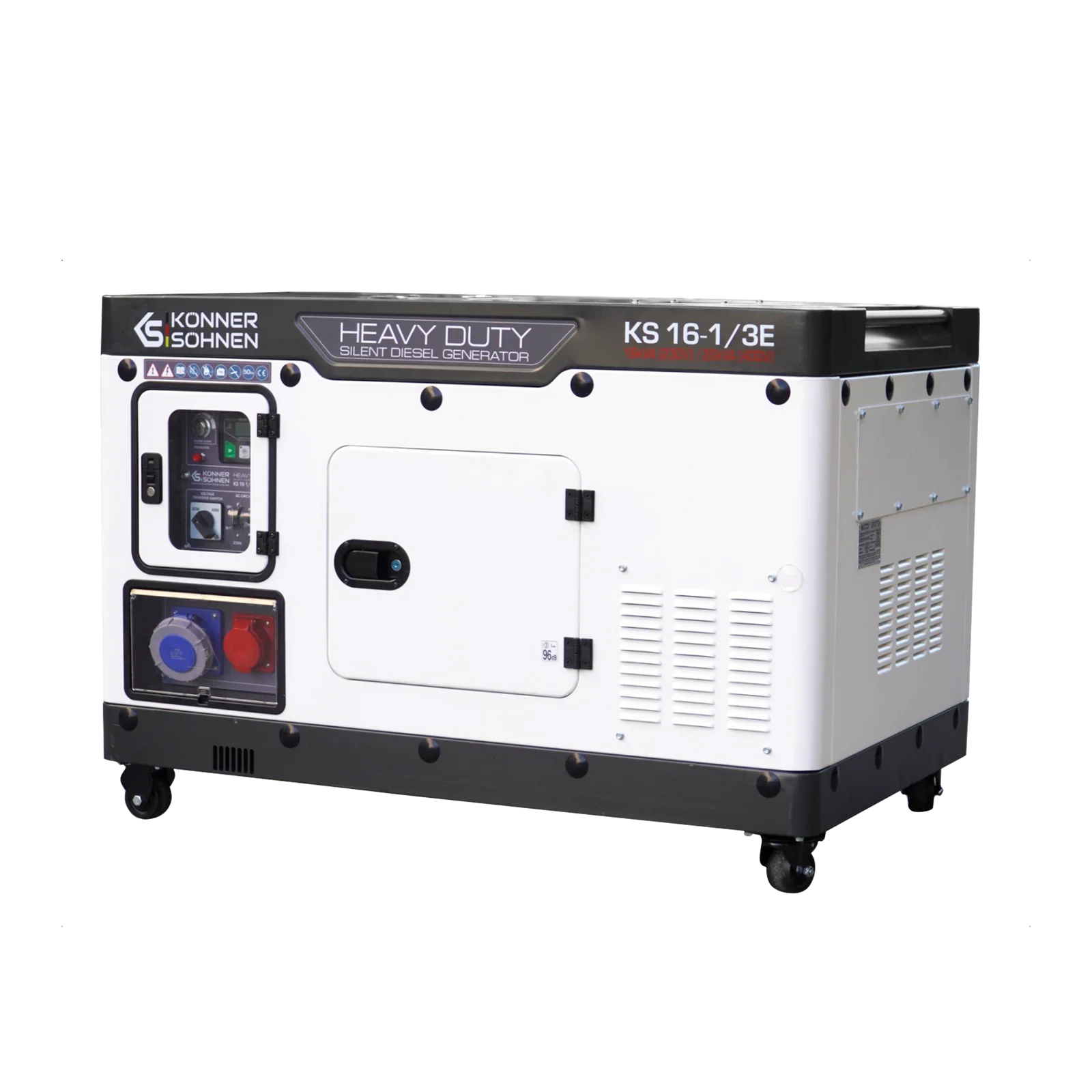 Generator insonorizat diesel Konner & Sohnen KS 16-1/3E, 16 kVA (230V), 20 kVA (400V), AVR, pornire electrica [16]