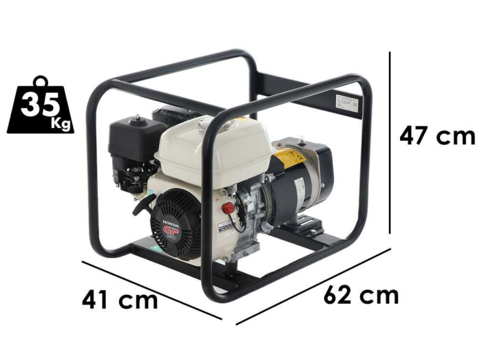 Generator de curent monofazat AGT 2501 HSB SE GP, 2.2 kVA, motor Honda GP160, benzina [2]