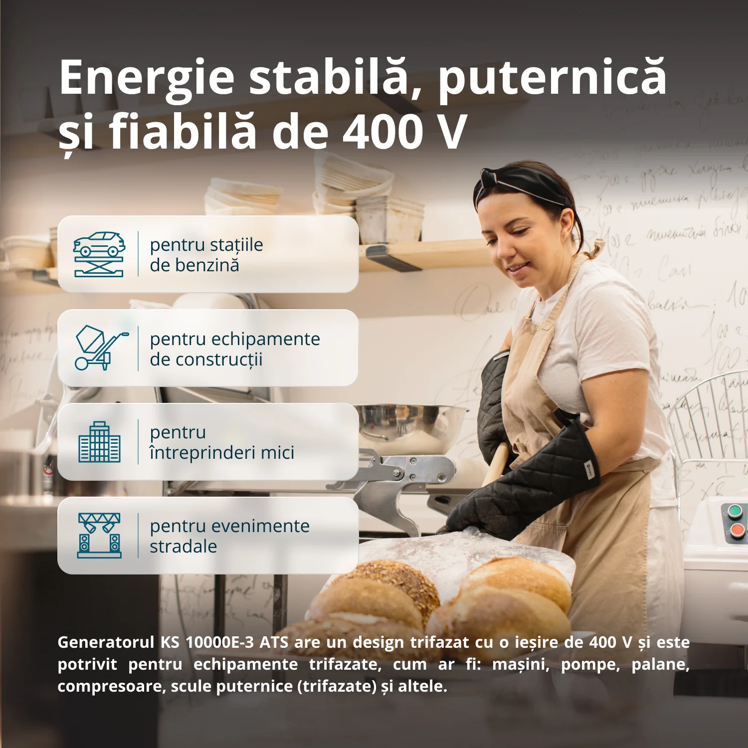 Generator pe benzina Konner & Sohnen KS 10000E-3 ATS, 8 kW, trifazat, pornire electrica, panou ATS integrat [3]