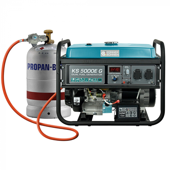 Generator pe gaz/benzina "Könner & Söhnen" KS 5000E G [1]