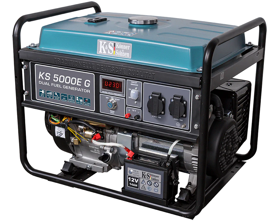 Generator pe GPL/benzina Konner & Sohnen KS 5000E G, 4.5 kW, monofazat, pornire electrica [4]