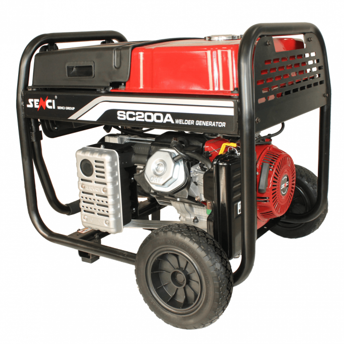 Generator de curent si sudura monofazat Senci SC-200A, 5.5 kW, 200A, benzina, AVR, pornire electrica [2]