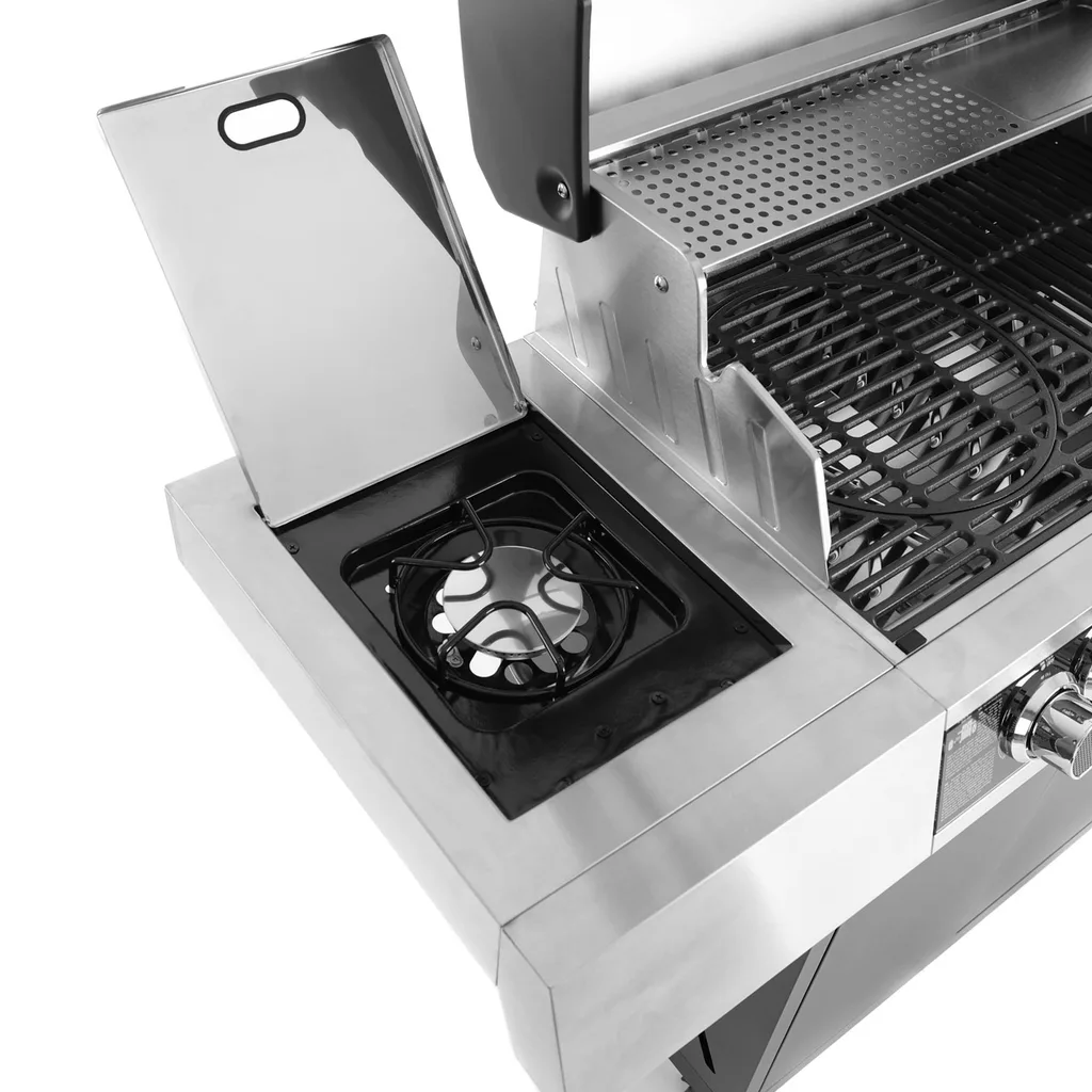 Gratar de gradina, cu gaz HECHT CAMPANA 5, putere 16.5 kW, 5 arzatoare, termometru, usa [7]