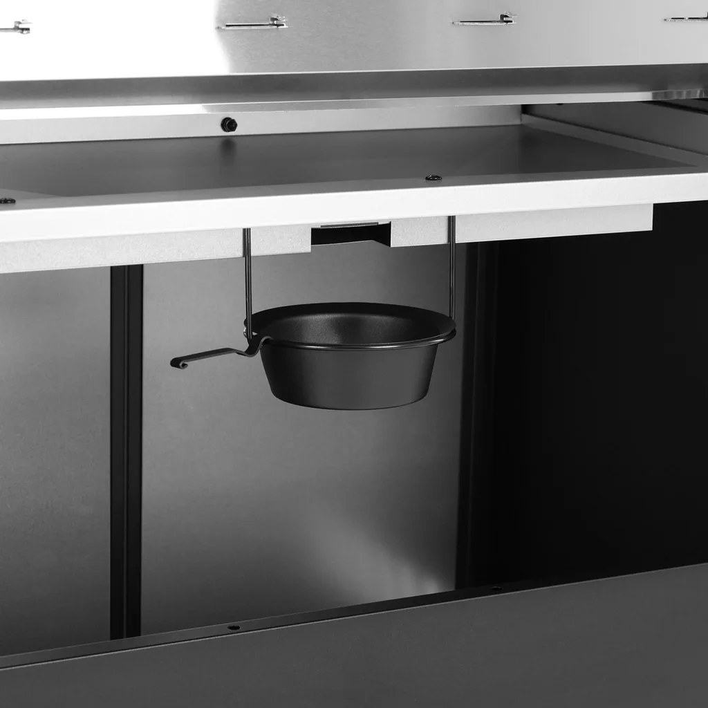 Gratar de gradina, cu gaz HECHT CAMPANA 5, putere 16.5 kW, 5 arzatoare, termometru, usa [18]