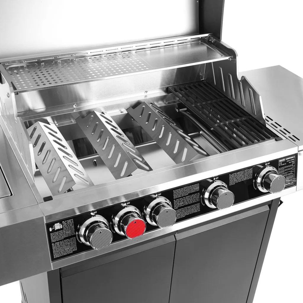 Gratar de gradina, cu gaz HECHT CAMPANA 5, putere 16.5 kW, 5 arzatoare, termometru, usa [12]