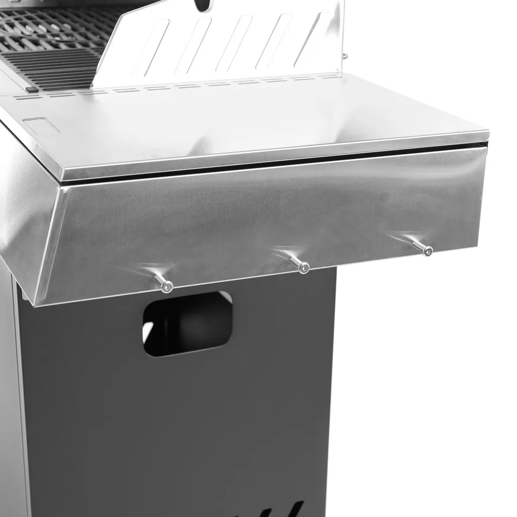 Gratar de gradina, cu gaz HECHT CAMPANA 5, putere 16.5 kW, 5 arzatoare, termometru, usa [14]