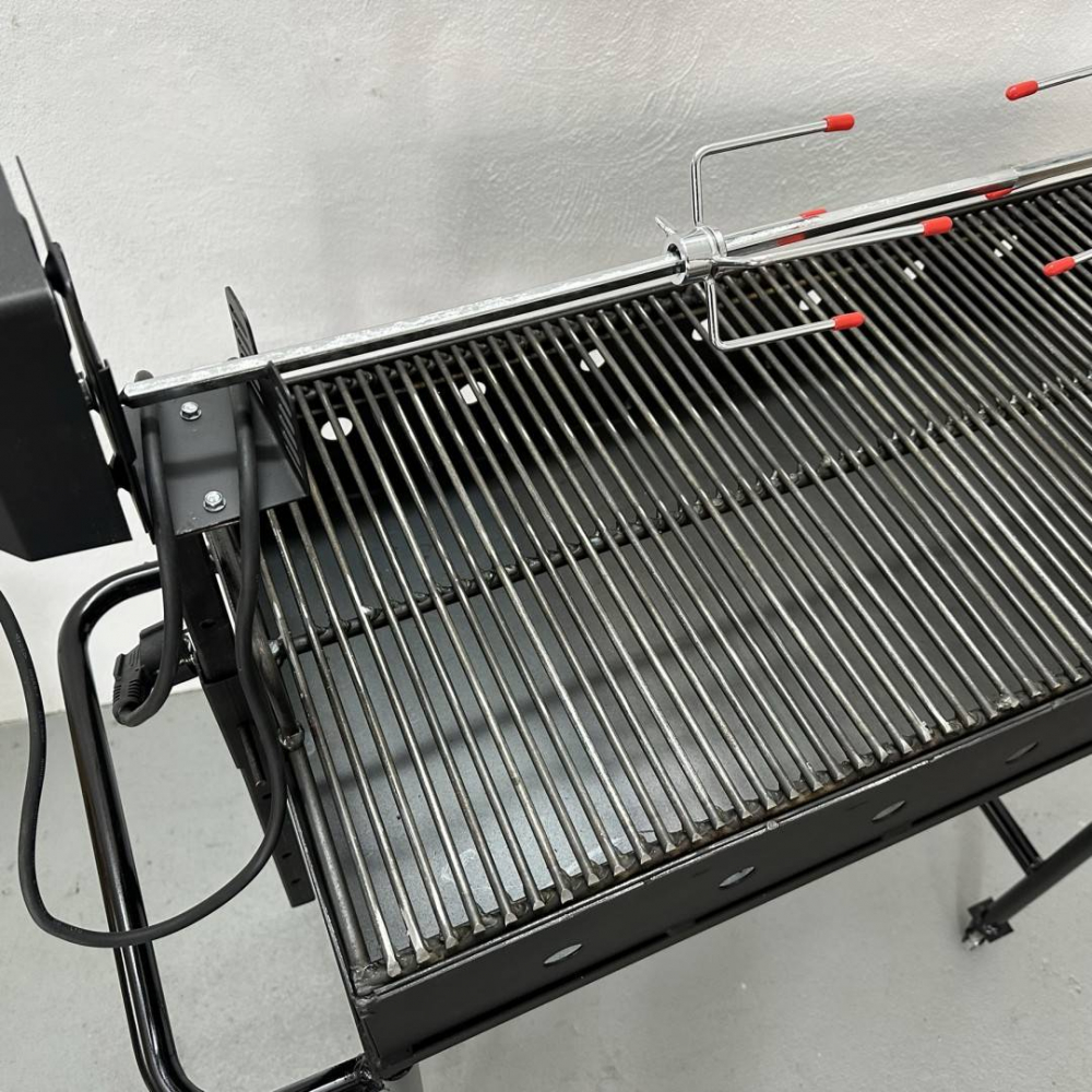 Gratar metalic pentru gradina, VivaTechnix Rotisor VMD-1091, 80 x 40 x 12.5/94 cm, picioare detasabile [3]