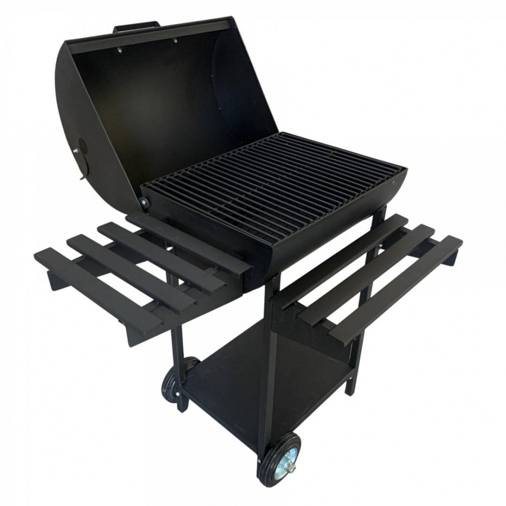 Gratar pe carbuni VivaTechnix VMD-1031, cu capac, 92 x 60 x 100 cm, portabil, Negru [2]