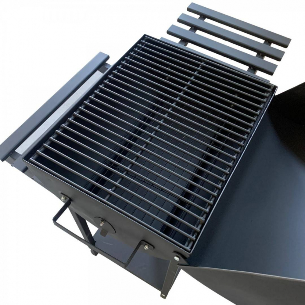 Gratar pe carbuni VivaTechnix VMD-1031, cu capac, 92 x 60 x 100 cm, portabil, Negru [8]