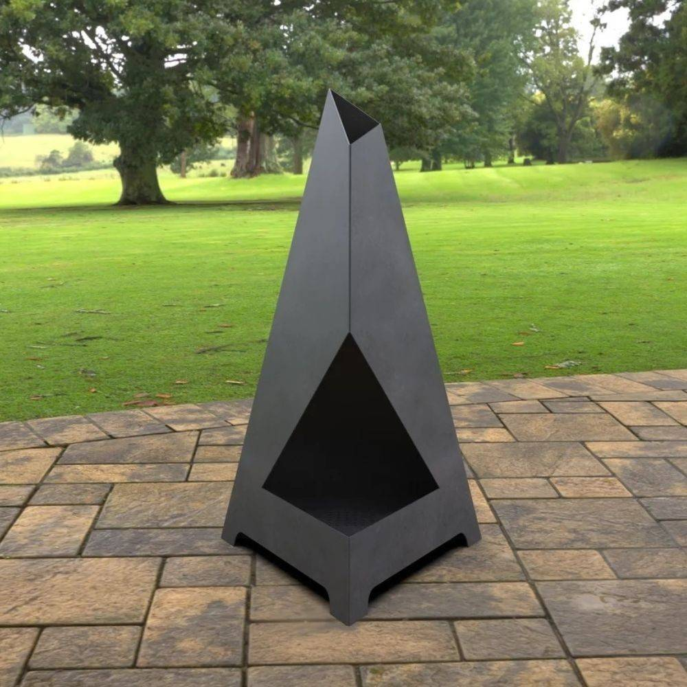 Incalzitor de terasa/gradina, Triangular Pyramid KRO-1071, Otel, Negru, 1200 x 700 x 700 mm, grosime 3 mm [7]