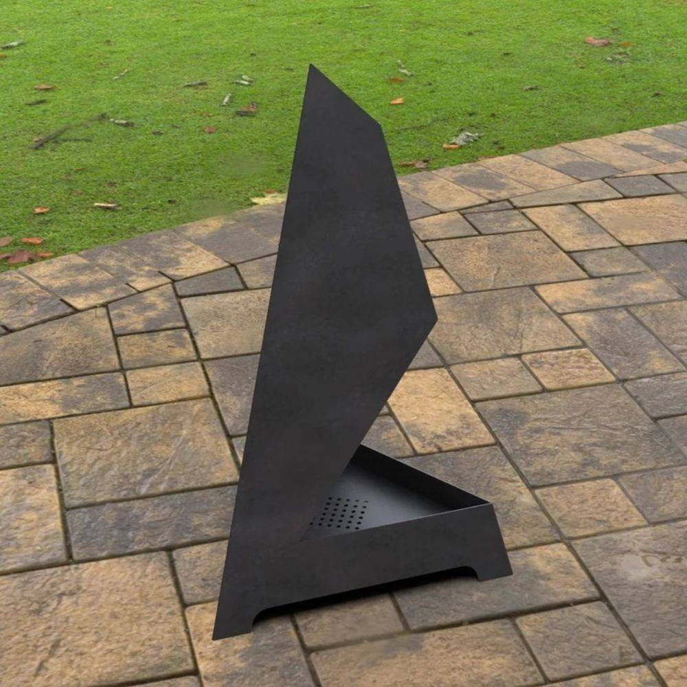 Incalzitor de terasa/gradina, Triangular Pyramid KRO-1071, Otel, Negru, 1200 x 700 x 700 mm, grosime 3 mm [3]
