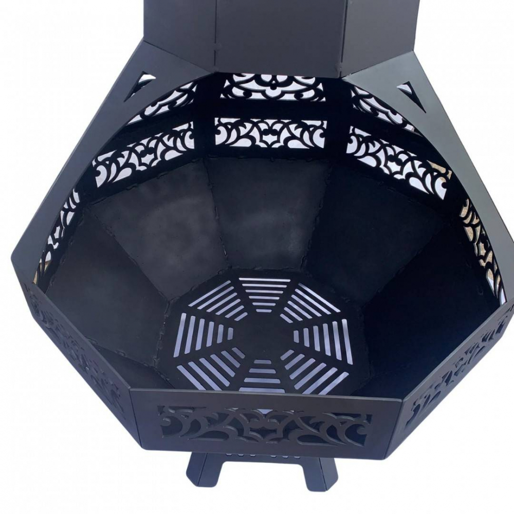 Incalzitor de terasa/gradina, VivaTechnix KRO-1074, Otel, Negru, 1573 x 706 x 762 mm, grosime 3 mm [8]