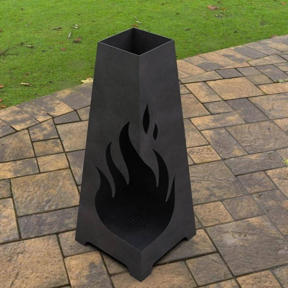 Incalzitor pentru terasa/gradina, Fire Pyramid KRO-1078, Otel, Negru, 1200 x 500 mm, grosime 3 mm [4]