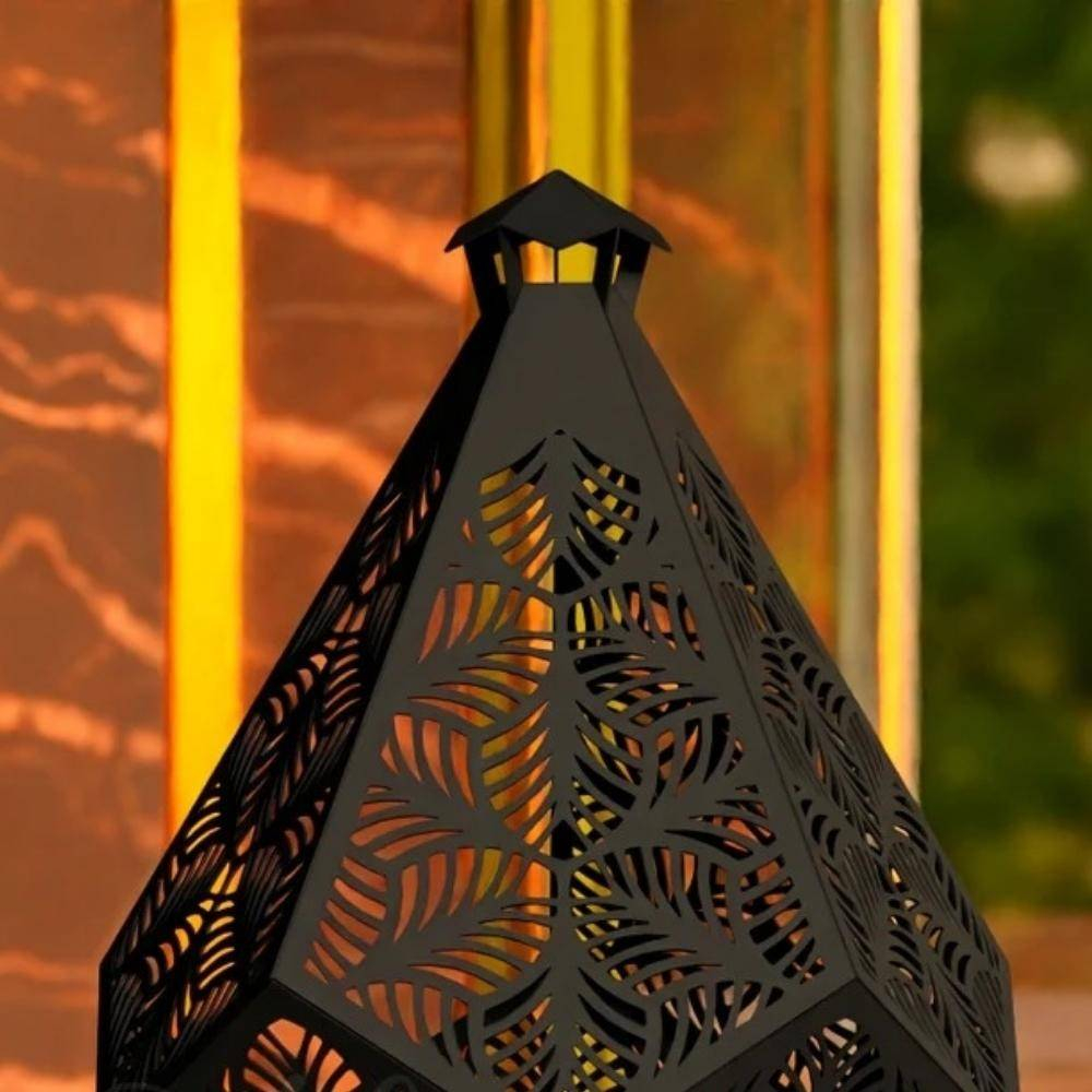 Incalzitor pentru terasa/gradina, Krodesign Diamond KRO-1090, Otel, Negru, diametru 1125 mm, grosime 3 mm [8]