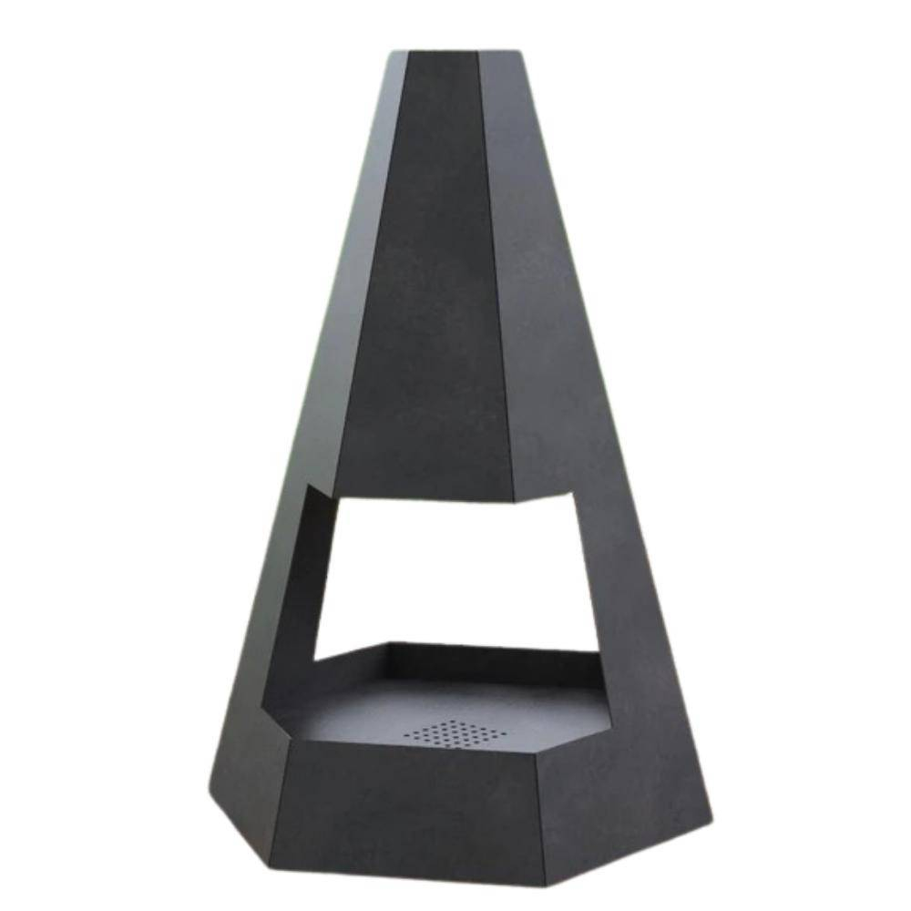 Incalzitor pentru terasa/gradina, Pyramid Hexagon Double KRO-1079, Otel, Negru, 1200 x 700 x 813 mm, grosime 3 mm [7]