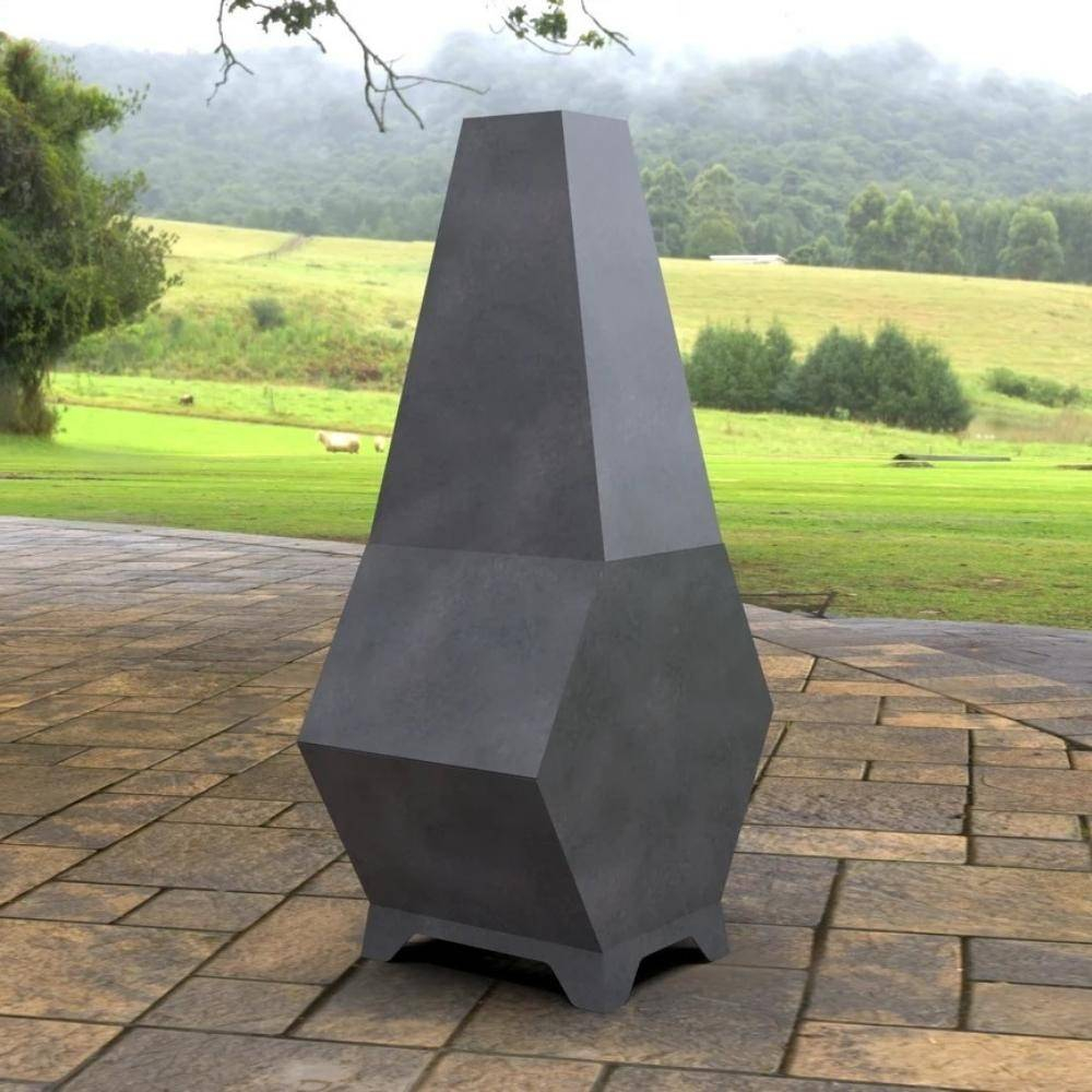 Incalzitor pentru terasa/gradina, Pyramid Hexagon II KRO-1076, Otel, Negru, 1200 x 605 x 406 mm, grosime 3 mm [5]