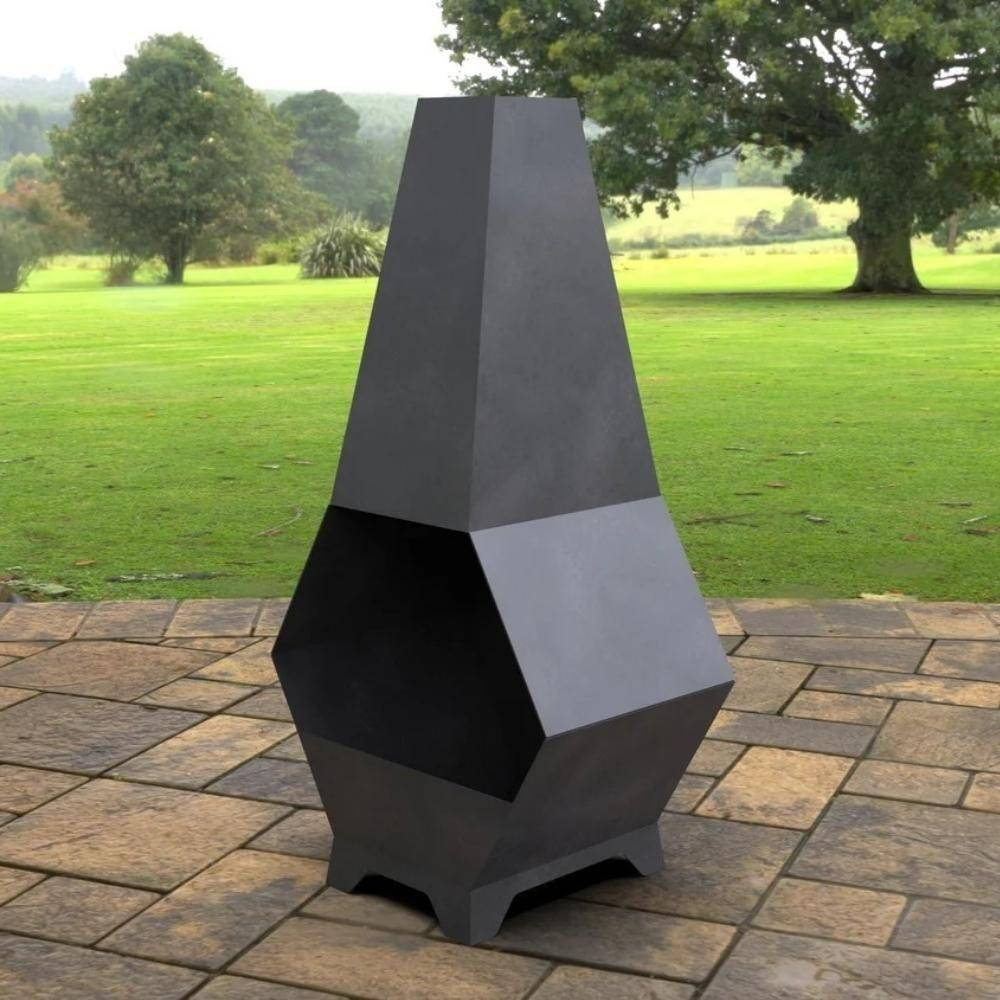 Incalzitor pentru terasa/gradina, Pyramid Hexagon II KRO-1076, Otel, Negru, 1200 x 605 x 406 mm, grosime 3 mm [4]