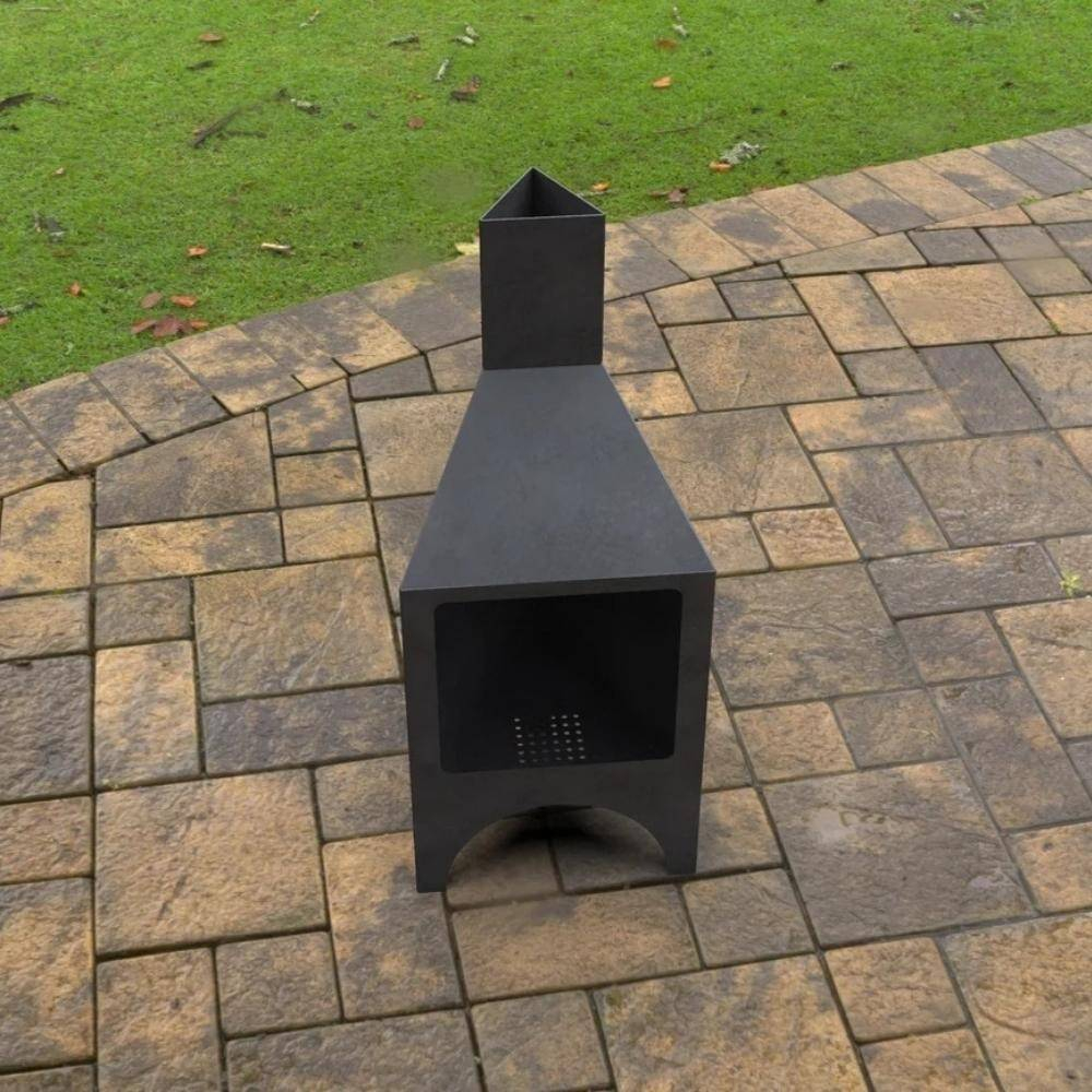 Incalzitor pentru terasa/gradina, Pyramid Stove KRO-1080, Otel, Negru, 1200 x 500 x 500 mm, grosime 3 mm [2]