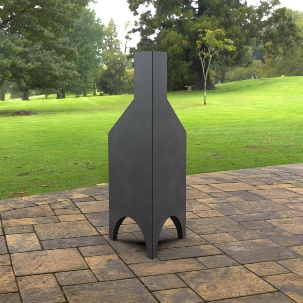 Incalzitor pentru terasa/gradina, Pyramid Stove KRO-1080, Otel, Negru, 1200 x 500 x 500 mm, grosime 3 mm [5]