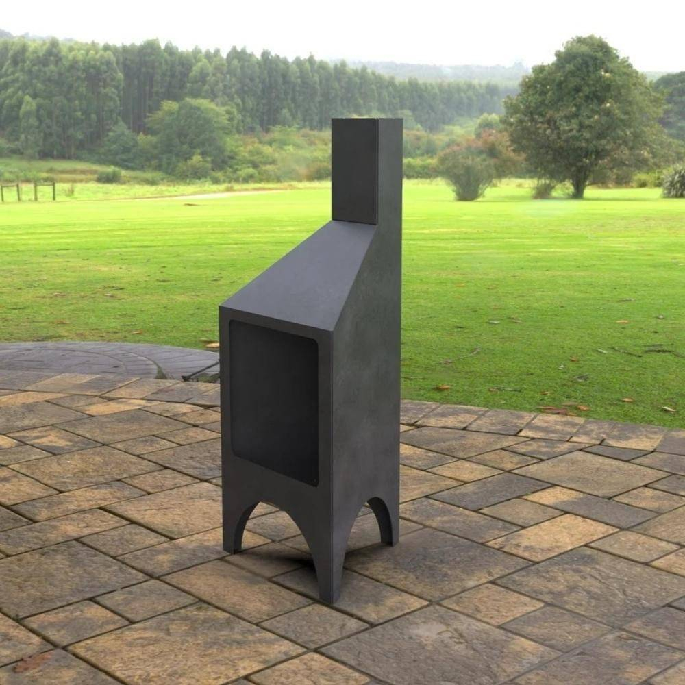 Incalzitor pentru terasa/gradina, Pyramid Stove KRO-1080, Otel, Negru, 1200 x 500 x 500 mm, grosime 3 mm [3]