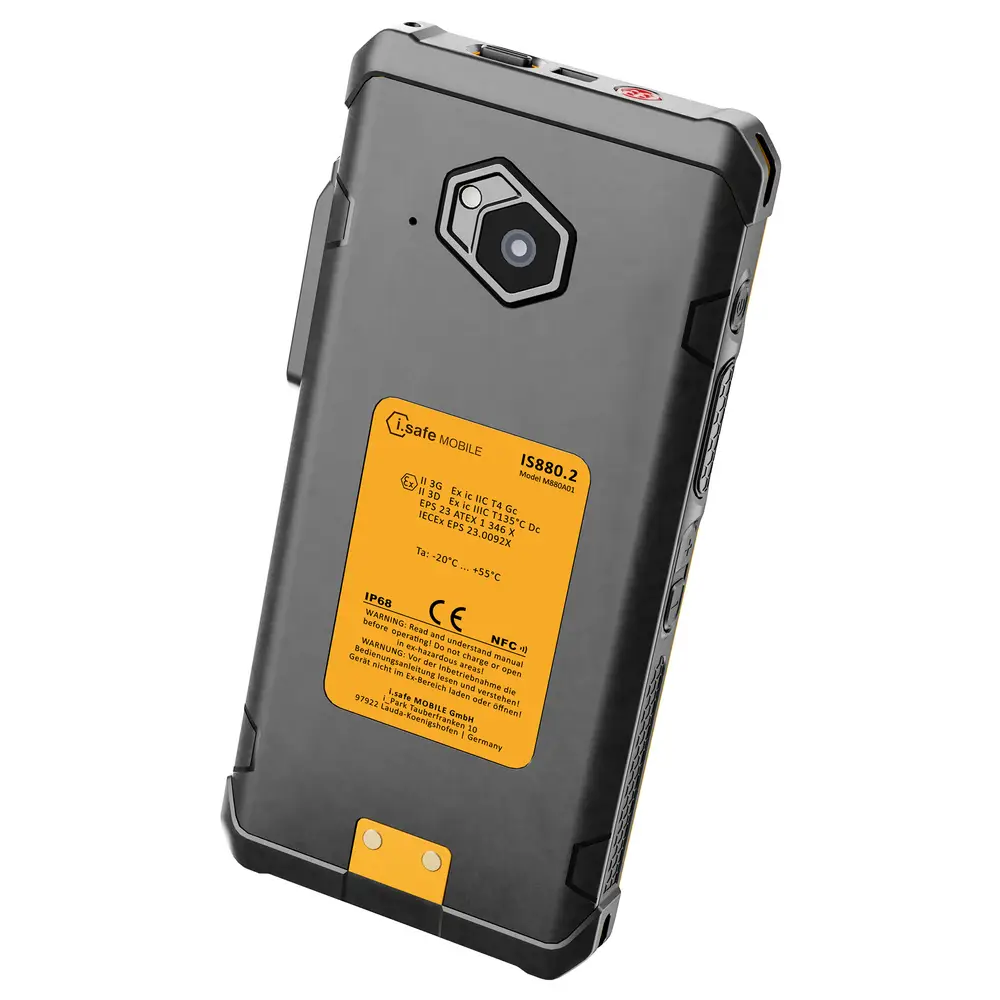 iSafe MOBILE IS880.2 - Smartphone rezistent la explozie ATEX 2/22, 5.5", IP68, MIL-STD-810H, NFC, Senzor amprenta [2]