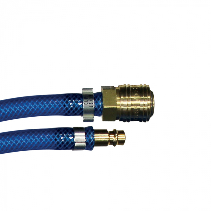 Kit furtun aer comprimat din PVC cu 2 cuplaje, 9 mm, 15 bar, rola 20 m [3]