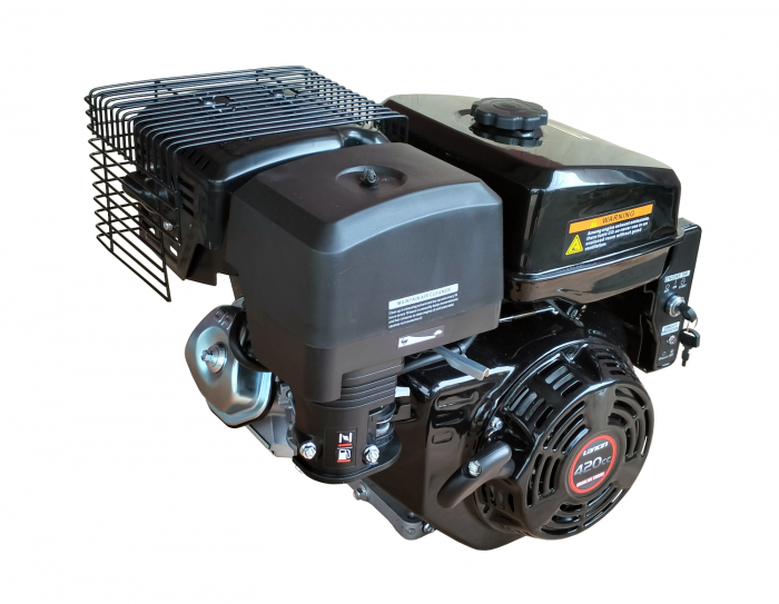 Motor benzina Loncin G420F, 9 kW, 420 cmc, ax cilindric cu pana 25 x 60 mm, pornire electrica [2]