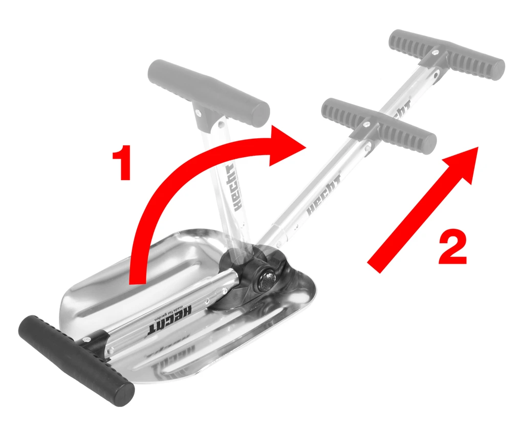 Lopata pentru zapada HECHT 205 GT, pliabila, tub telescopic, latime 20.5 cm [4]