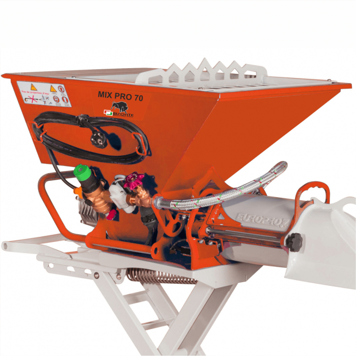 Malaxor orizontal continuu pentru glet Bisonte Mix Pro 70, 230V, 0.75 kW, debit 250 l/h, capacitate 40 L [5]