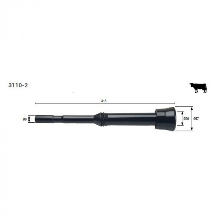 Manson lung din cauciuc pt. bovine, model K [2]