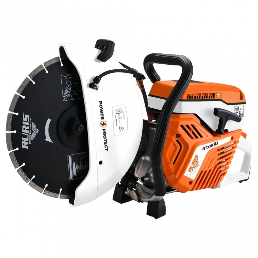 Masina de debitat cu disc Ruris RTX800, 5 CP, benzina, Ø disc 350 mm [1]