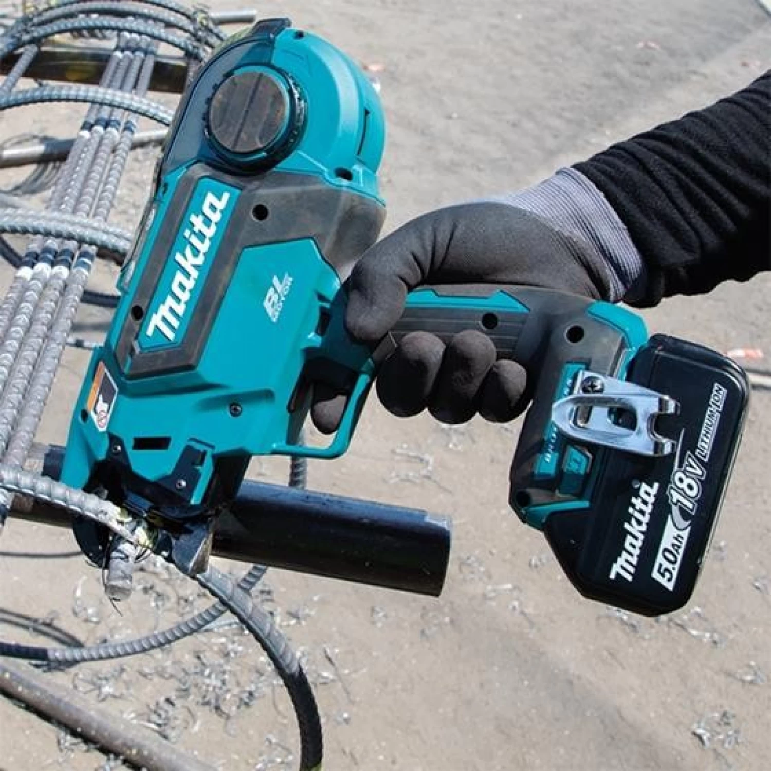 Masina de legat fier beton Makita DTR180ZK, 18V, 20-52 mm, Solo (fara acumulator si incarcator) [3]