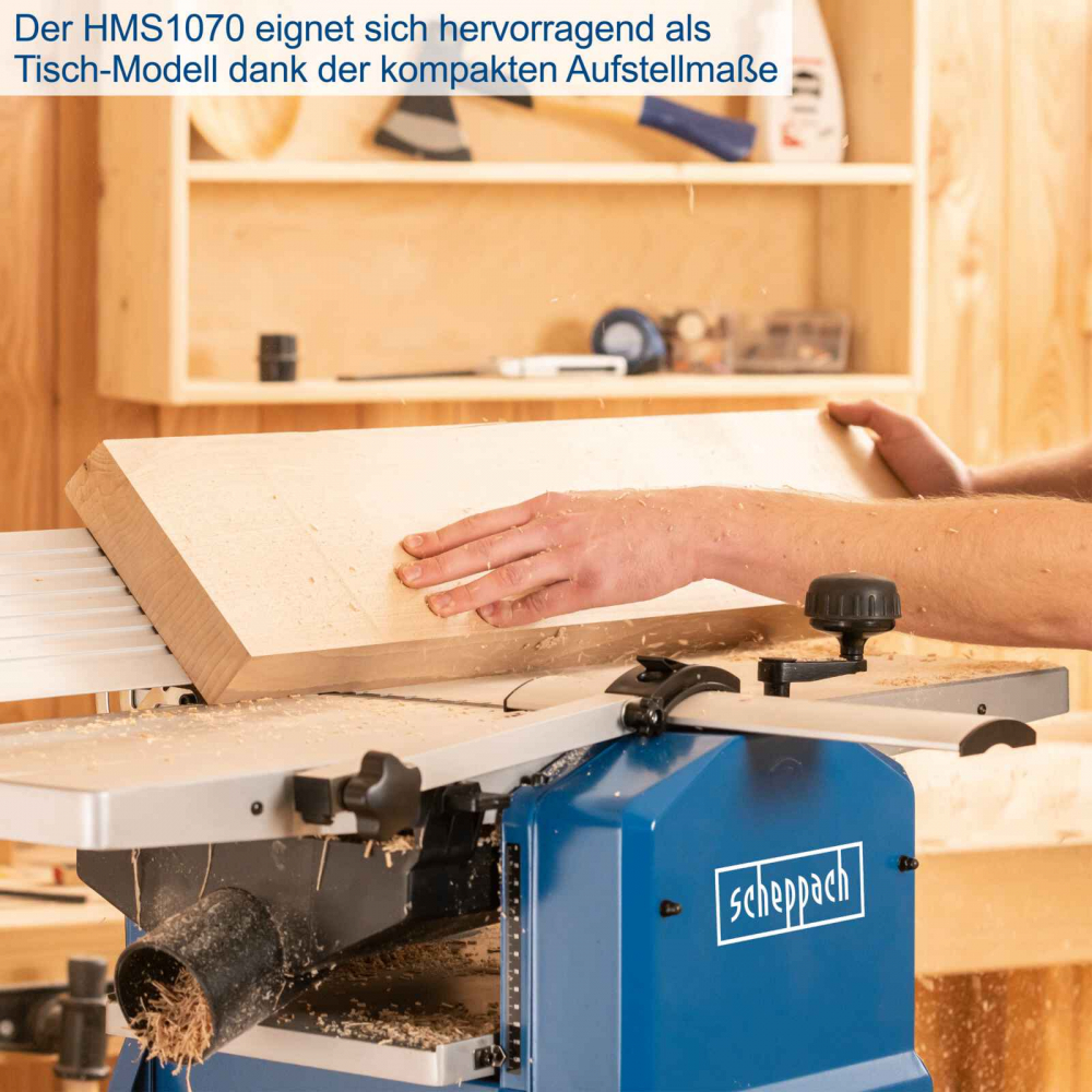 Masina de rindeluit si abricht Scheppach HMS 1070, 1500 W, 254 mm [3]