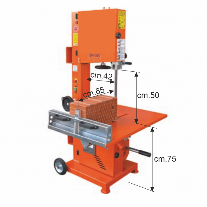 Masina de taiat BCA / caramida Bisonte TSC505, 230 V, 1.4 kW, Hmax. taiere 500 mm, avans controlat [2]