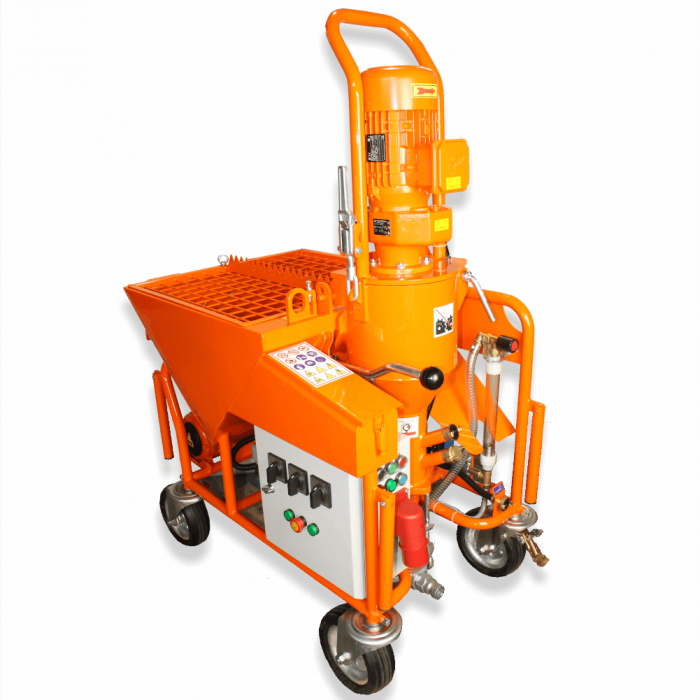 Masina de tencuit Bisonte PCS-K4, 400V, 5.5 kW, debit 6-40 l /min, capacitate 130 L [5]
