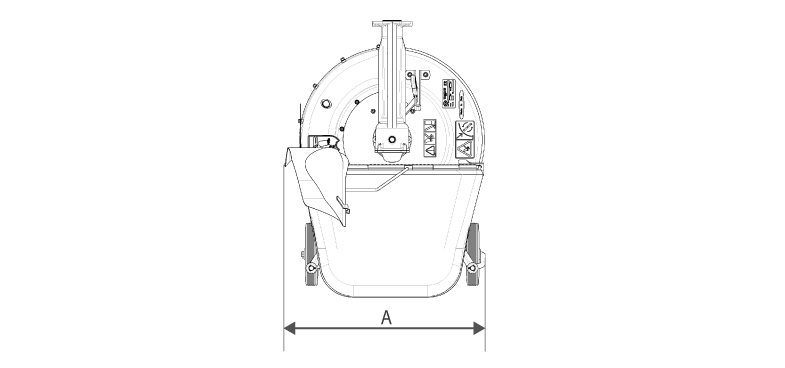 Masina de tuns gazon BCS 56 cm, sac 60 L (pentru roti 4.00-8, 4.00-10) [4]