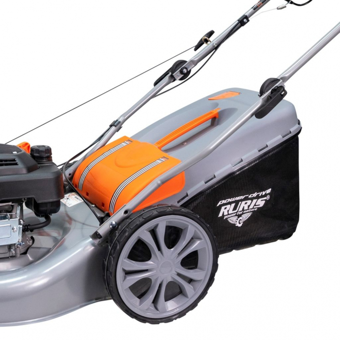 Masina de tuns iarba Ruris RXM777, 4.5 CP, 51 cm, 65 L, autopropulsata, roata fontala cu rotire 360 grade [6]