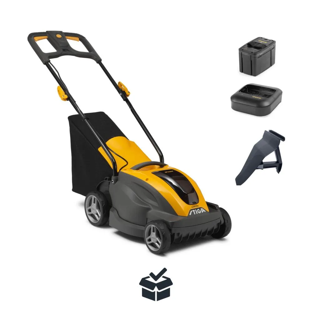 Masina de tuns iarba cu acumulator Stiga Combi 336e Kit, 48V, 2 Ah, 34 cm, 35 L, 3 moduri de taiere, dop mulcire inclus [10]
