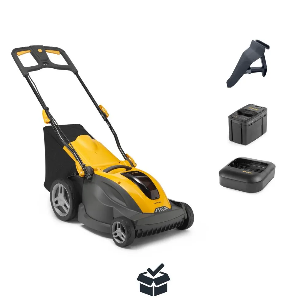 Masina de tuns iarba cu acumulator Stiga Combi 344e Kit, 48V, 5 Ah, 42 cm, 50 L, 3 moduri de taiere, dop mulcire inclus [10]