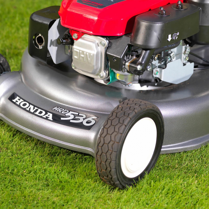 Masina de tuns iarba cu rulou posterior Honda HRD 536 QX, 4.3 CP, benzina, 53 cm, 80 L, autopropulsata 1 viteza, Rotostop - blocarea lamei + Golire cos fara a opri motorul [5]