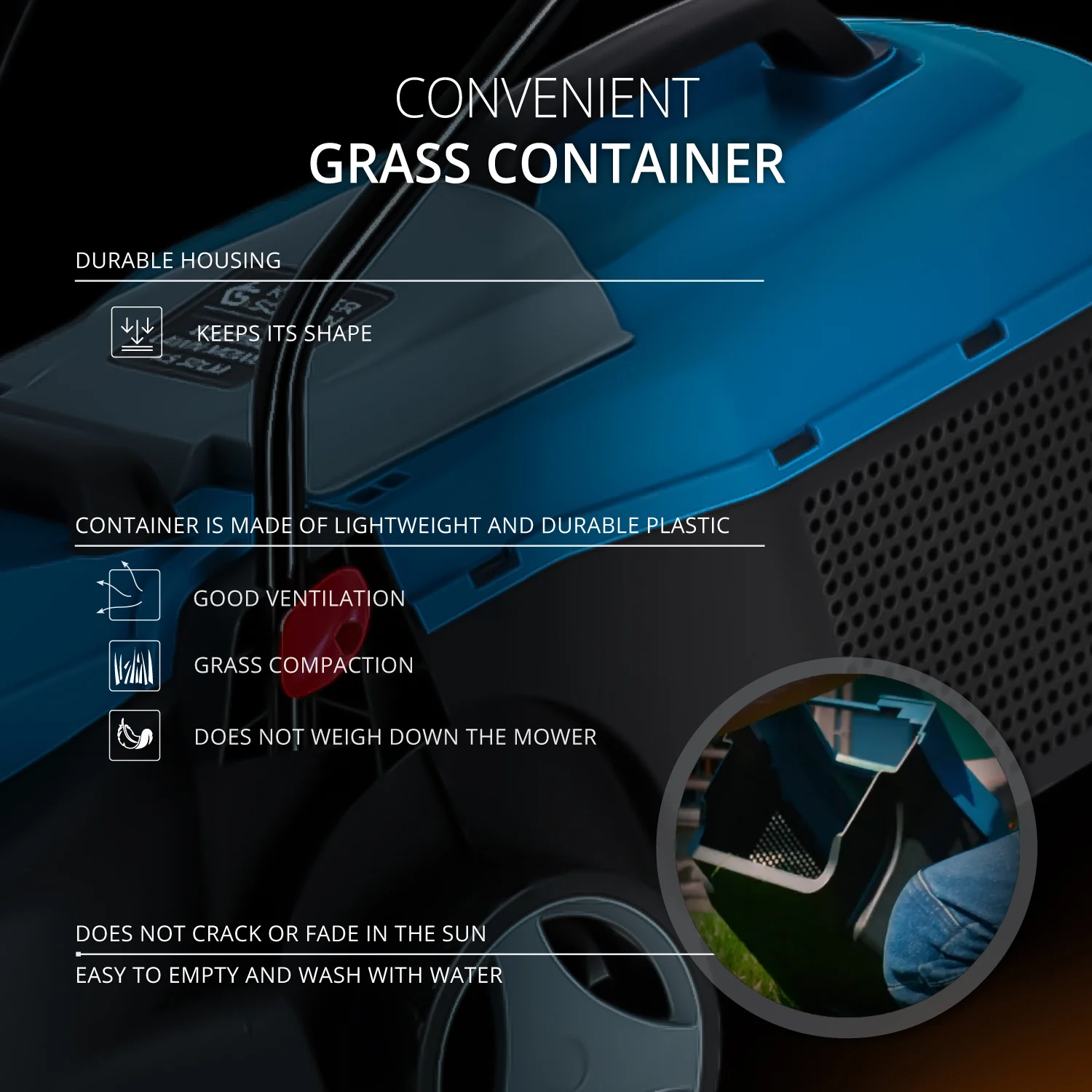 Masina de tuns iarba electrica Konner & Sohnen KS 32LM, 1000 W, 32 cm, 25 L [6]